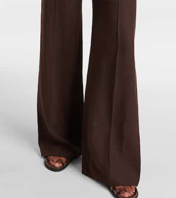 Pantaloni flared Emmit in lino | Loro Piana