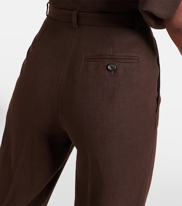 Pantaloni flared Emmit in lino | Loro Piana