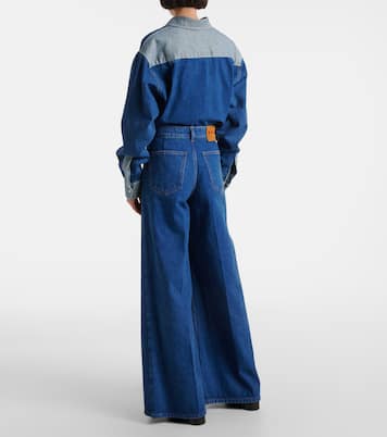 Jeans anchos con logo | Marni