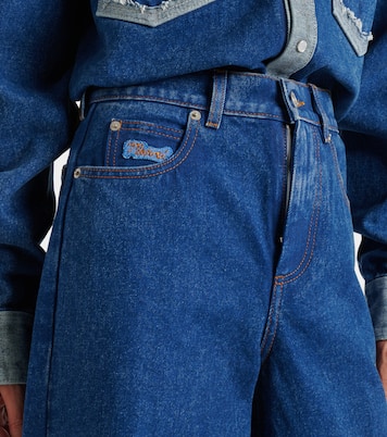 Jeans anchos con logo | Marni