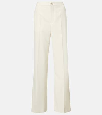 Pantaloni flared in gabardine a vita alta | Moncler