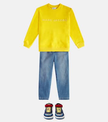 Felpa in cotone con logo | Marc Jacobs Kids