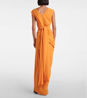 Abito lungo con ruches | Dries Van Noten