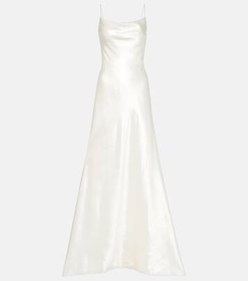 Robe longue de mariée Kaia en soie et laine | Danielle Frankel