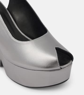 Dylan metallic leather wedge sandals | Clergerie