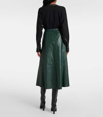 Leather midi skirt | Vince