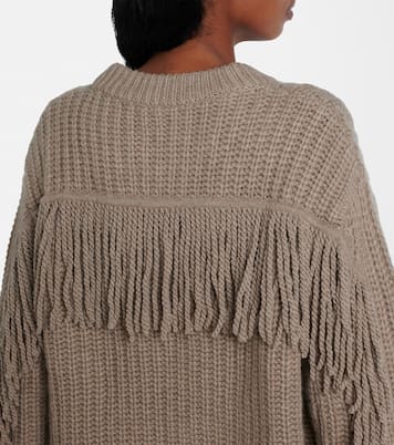 Pullover Hilma in cashmere con frange | Lisa Yang