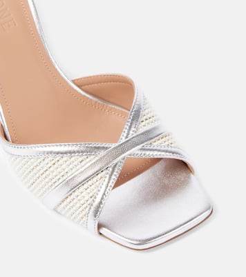 Perla 70 raffia sandals | Malone Souliers