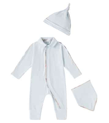 Bebé - set de mono, babero y gorro | Burberry Kids