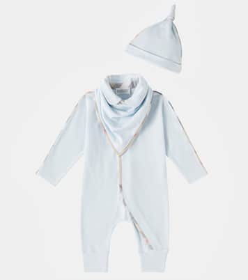 Bebé - set de mono, babero y gorro | Burberry Kids