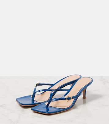 Sandalias de charol con lazo | Gianvito Rossi
