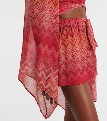 Zig Zag silk wrap top | Missoni