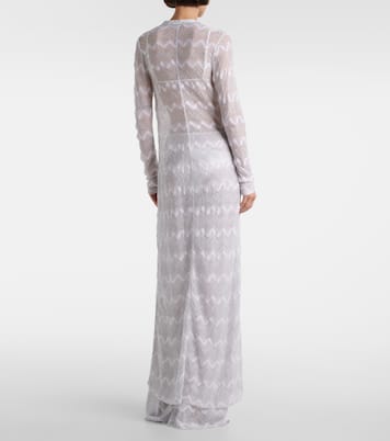 Cárdigan de lamé en zigzag | Missoni