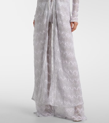 Cárdigan de lamé en zigzag | Missoni