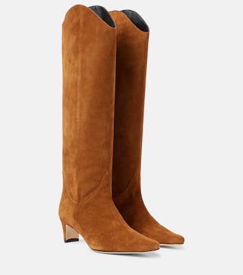 Western Wally 55 suede cowboy boots | Staud