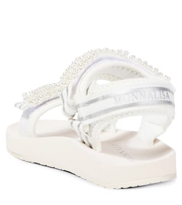 Sandalen mit Zierperlen | Monnalisa