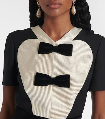 Robe midi en Crepe Couture | Valentino
