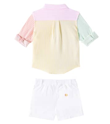 Bebé - camisa y shorts de algodón colorblock | Polo Ralph Lauren Kids