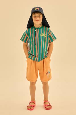 T-shirt LM in jersey di cotone a righe | Jellymallow