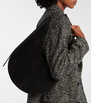 Medium suede shoulder bag | Aesther Ekme