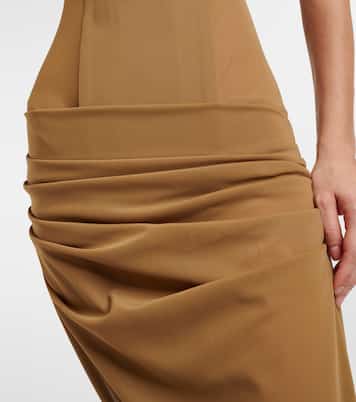 Sheer strapless corset dress | Alex Perry