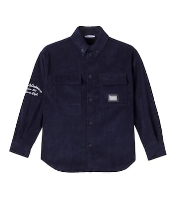 Veste en velours côtelé à logo | Dolce&Gabbana Kids