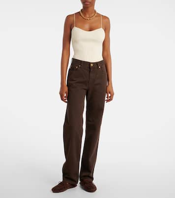 Paso embroidered straight jeans | Blazé Milano