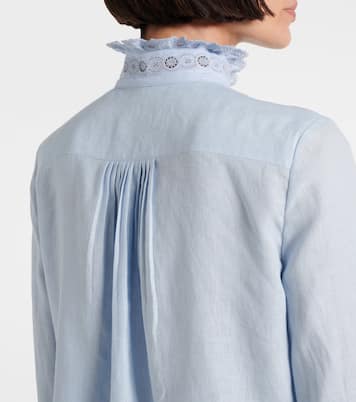 Broderie anglaise linen shirt | Valentino