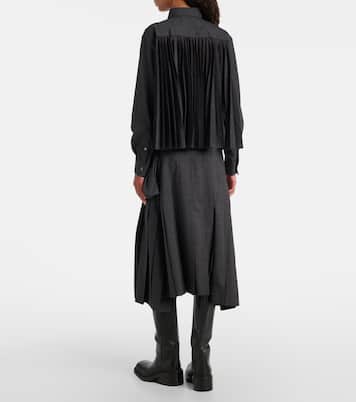 Prince of Wales check wool shirt | Sacai