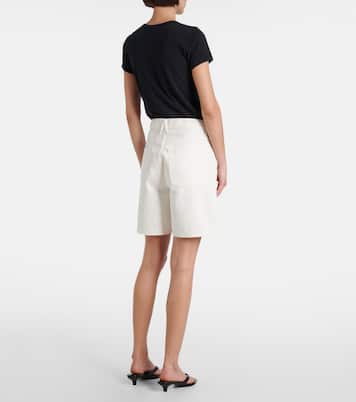 Square denim shorts | Slvrlake