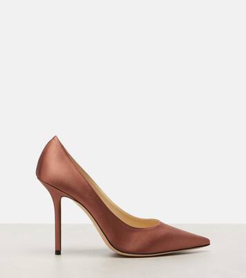 Love 100 satin pumps | Jimmy Choo