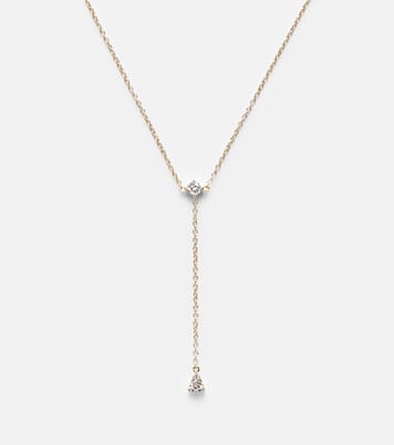 Halskette Perfect Pear aus 14kt Gelbgold mit Diamanten | Stone and Strand
