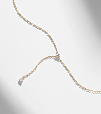 Halskette Perfect Pear aus 14kt Gelbgold mit Diamanten | Stone and Strand