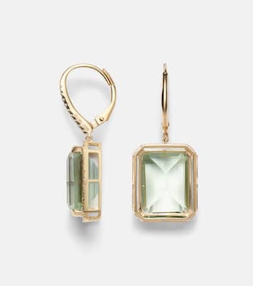 Boucles d’oreilles Portrait en or 18 ct, améthystes et diamants | Shay Jewelry