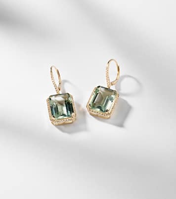 Boucles d’oreilles Portrait en or 18 ct, améthystes et diamants | Shay Jewelry