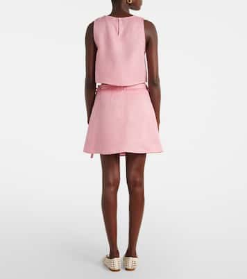 Kobe linen crop top | Asceno
