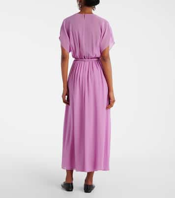 Pineta silk georgette maxi dress | Max Mara