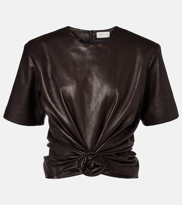 T-Shirt aus Leder | Magda Butrym