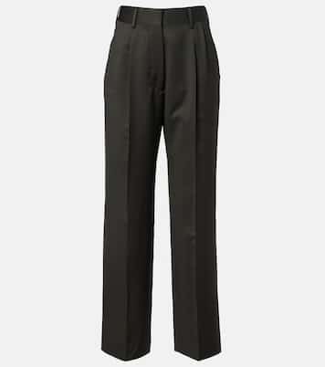 Fox high-rise wool and mohair wide-leg pants | Blazé Milano