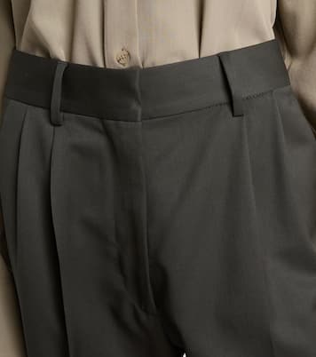 Fox high-rise wool and mohair wide-leg pants | Blazé Milano