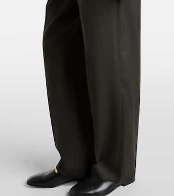 Fox high-rise wool and mohair wide-leg pants | Blazé Milano