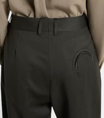 Fox high-rise wool and mohair wide-leg pants | Blazé Milano