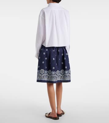 Cotton poplin shirt | Miu Miu