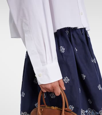 Cotton poplin shirt | Miu Miu