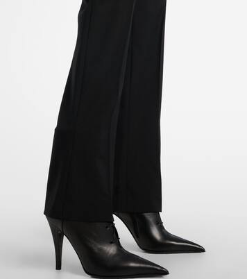 Pantalones de traje de gabardina de lana | McQueen