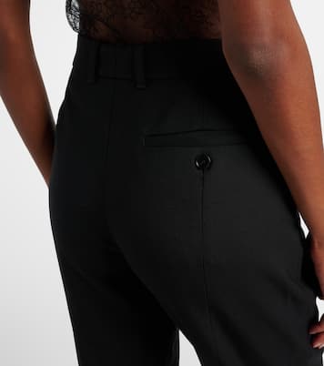Pantalones de traje de gabardina de lana | McQueen