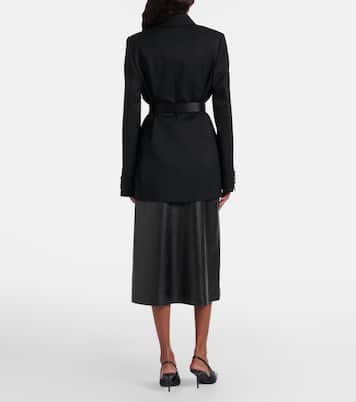 Bleistiftrock aus Leder | Victoria Beckham