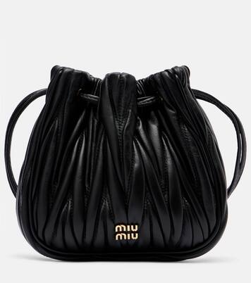 Leather clutch | Miu Miu