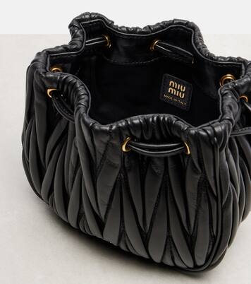 Leather clutch | Miu Miu