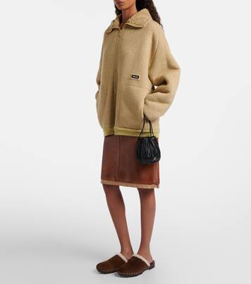 Leather clutch | Miu Miu